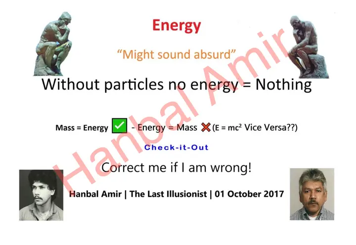 Energy · Might Sound Absurd, article by Hanbal Amir, 1 October 2017