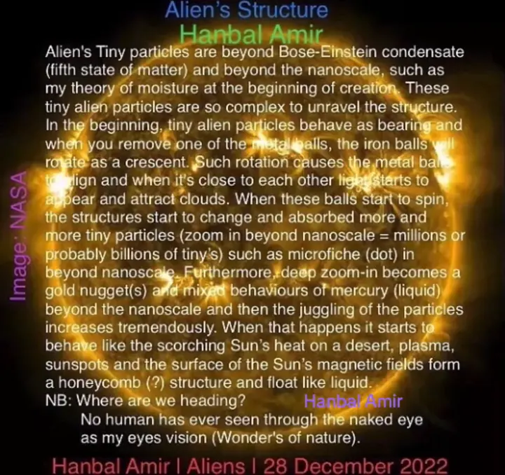 Alien’s Structure, article by Hanbal Amir, 28 December 2022
