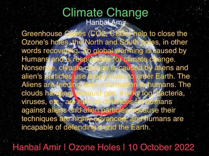 Climate Change · Ozone Holes, article by Hanbal Amir, 10 October 2022