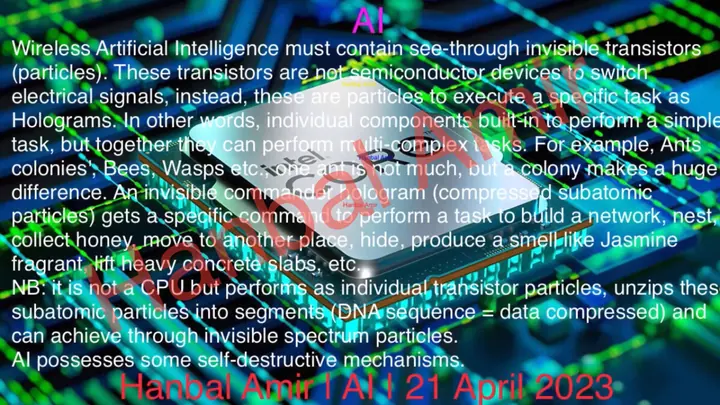 AI · Wireless Intelligence, article by Hanbal Amir, 21 April 2023
