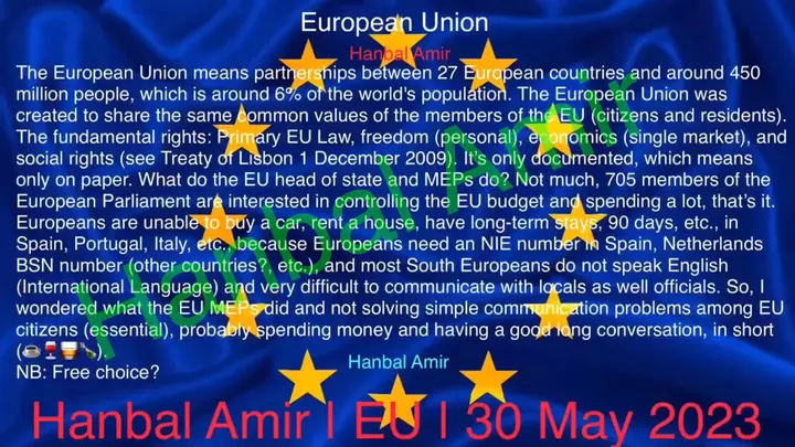 European Union, article by Hanbal Amir, 30 May 2023