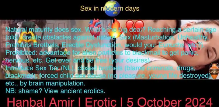 Erotic · Sex in Modern Days, article by Hanbal Amir, 5 October 2024