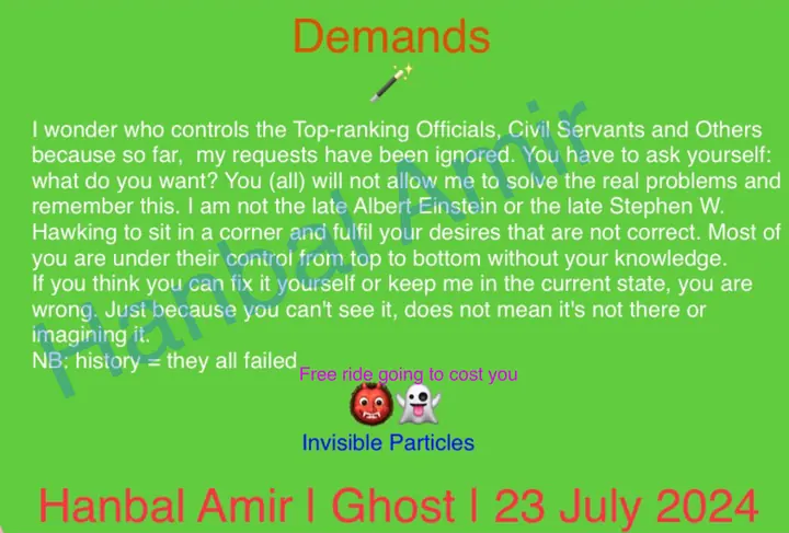 Ghost · Demands, article by Hanbal Amir, 23 July 2024