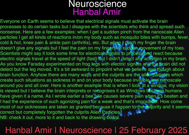Neuroscience, article by Hanbal Amir, 25 February 2025
