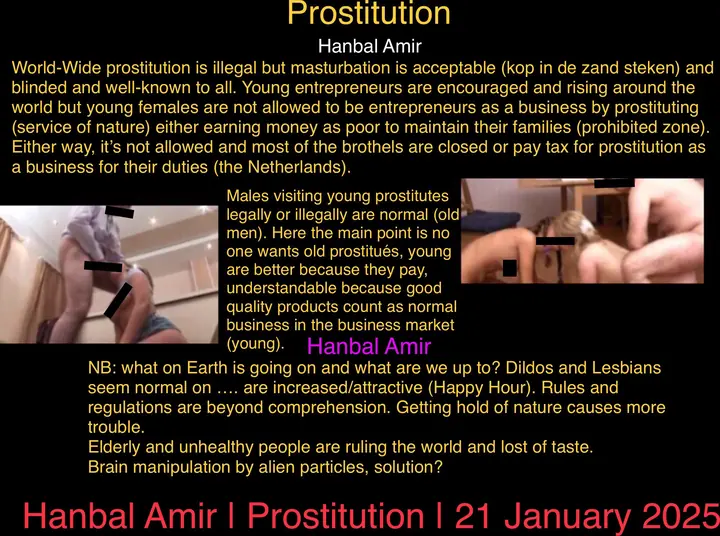 Prostitution, article by Hanbal Amir, 21 January 2025