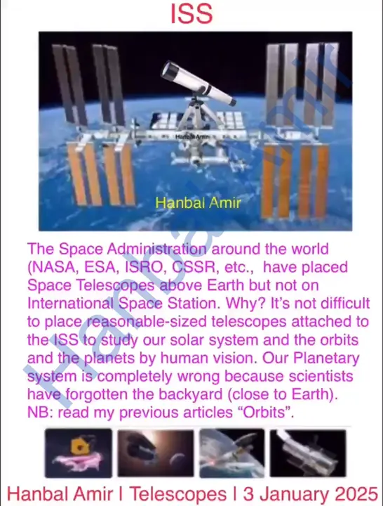 Telescopes, article by Hanbal Amir, 3 January 2025