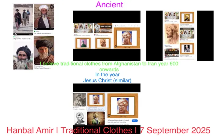 Traditional Clothes, article by Hanbal Amir, 7 September 2025