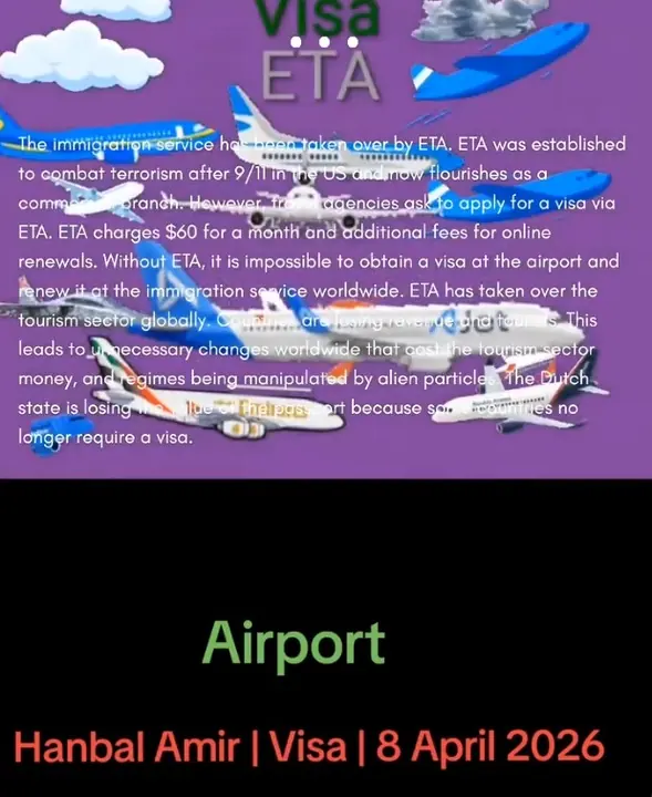 Visa · ETA, article by Hanbal Amir, 8 April 2026