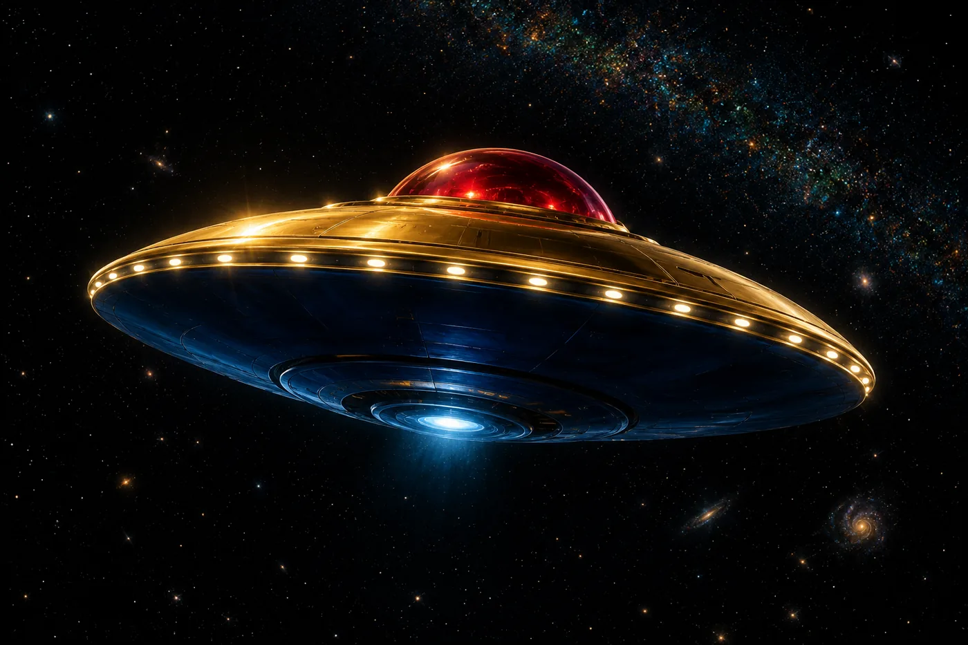 Concept render of the Deep Space Hybrid Flying Saucer