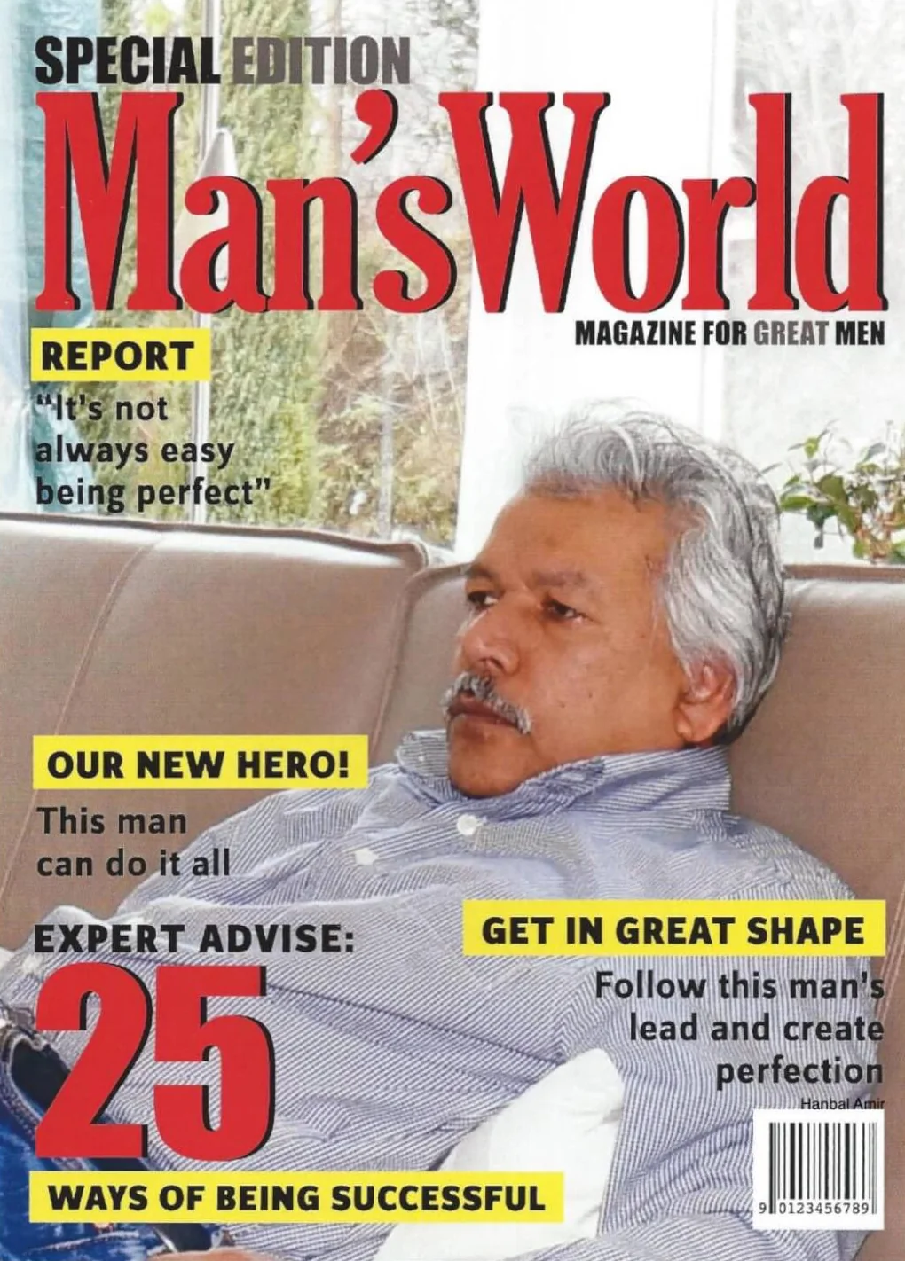 Man's World magazine cover, special edition, featuring Hanbal Amir